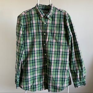 Eddie Bauer Shirt - Green Plaid